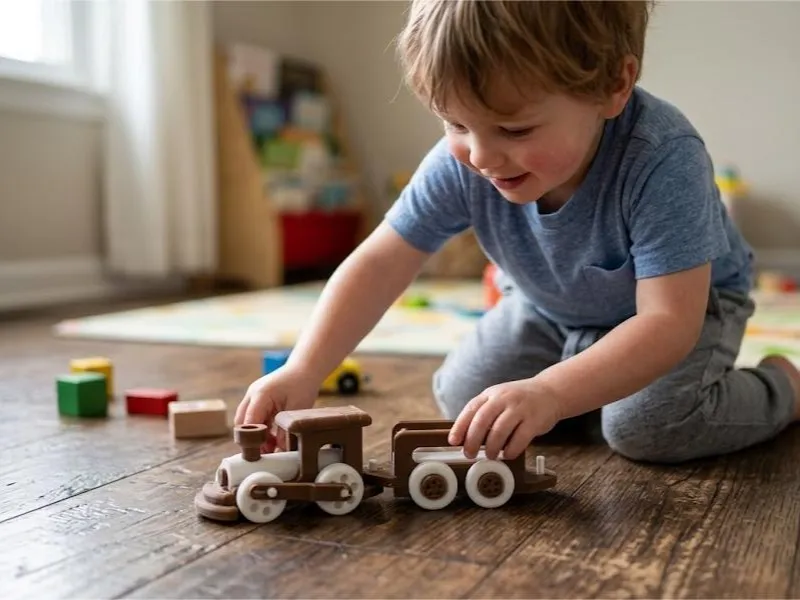 Locomotief en wagon