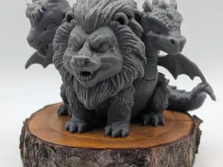 Chibi Chimera - Fire, Fangs & Fluff