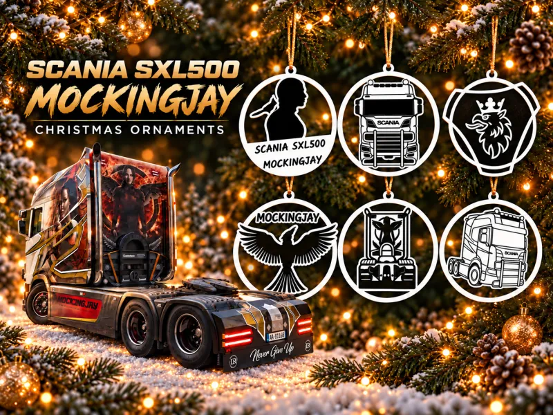 Weihnachtsschmuck - Scania SXL 500 Mockingjay