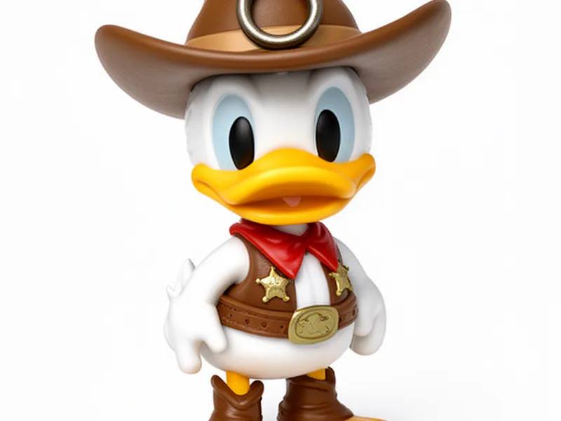 Donald Duck Cowboy Ring Figure
