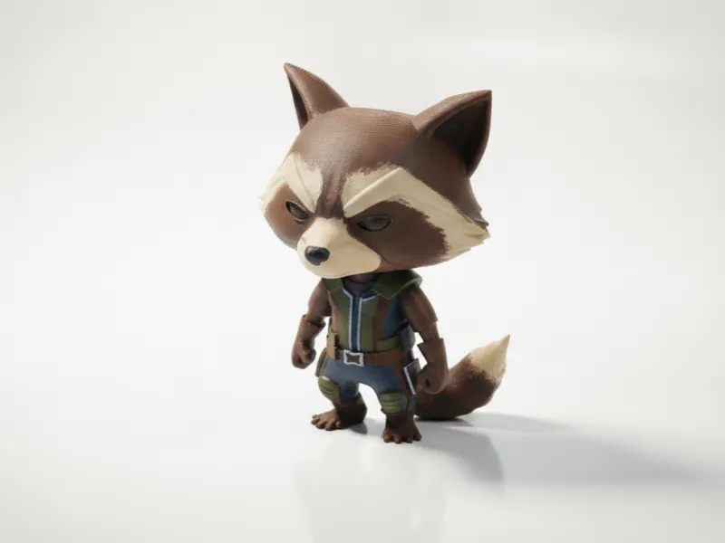 Rocket Raccoon Figurine Marvel 3D Printable
