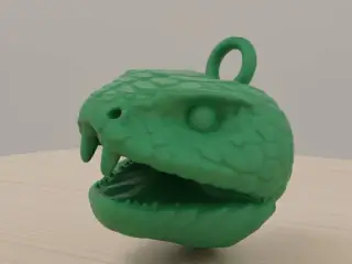 Snake Head Necklace or Keychain