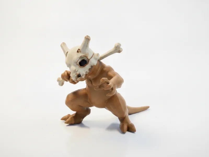 Dino met bot figurine dier verzamelobject 3D printbaar