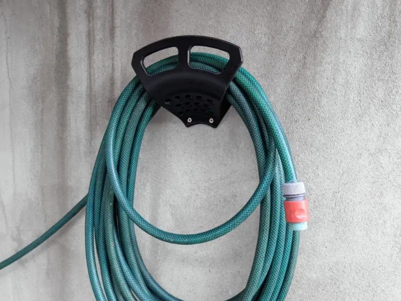 Heavy-Duty Wall Mount Garden Hose Hanger | Curved Support