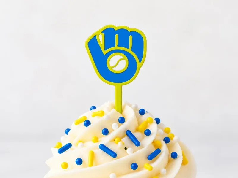 Topping pentru brioșe/prăjituri Milwaukee Brewers