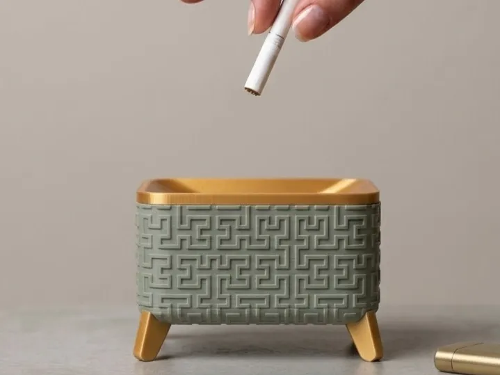 Modern Minimalist Küllük - Hilbert Eğrisi Dokusu