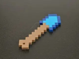 minecraft shovel keyring
