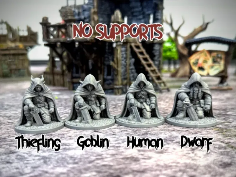 Schurkenpakket - Zonder ondersteuning - DND miniaturen