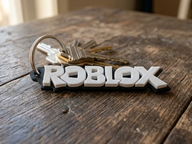 Roblox 3D 标志钥匙扣 🎮