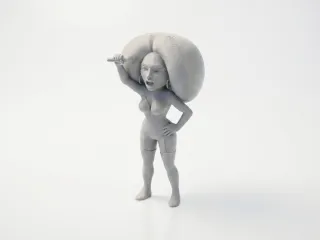 Chibi Beyonce Figurine Cute Character 3D Printable