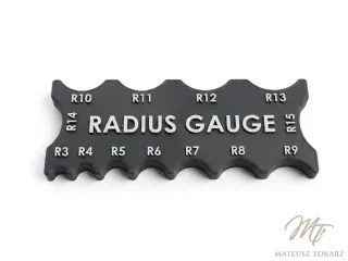 Radius Gauge Card (R3 to R15) | Measuring Tool