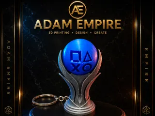 PS5 Platinum Trophy keychain