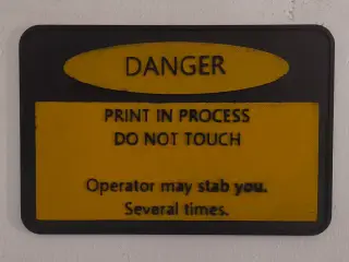 Print in process Sign
