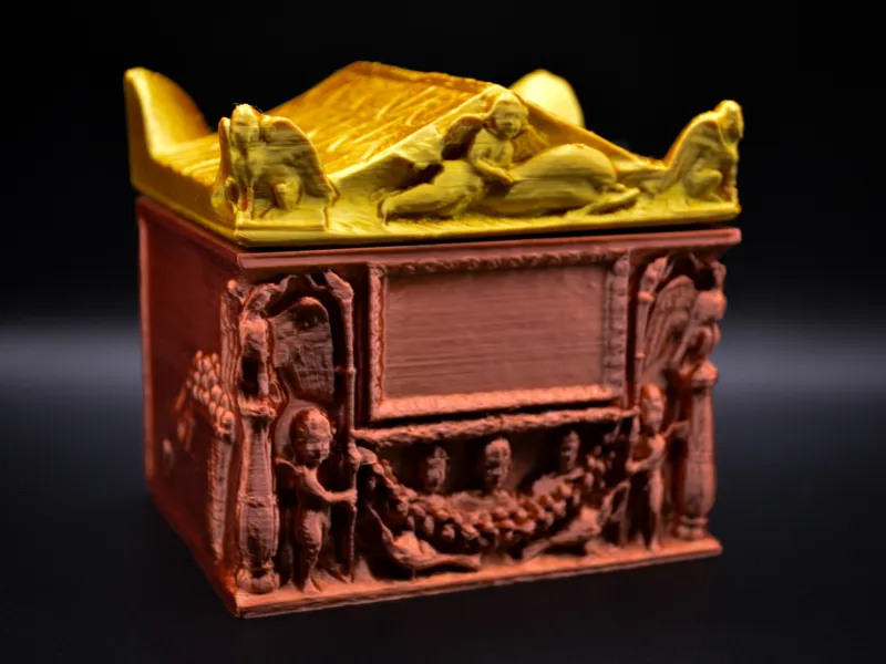 Roman Cinerary Box with Removable Lid
