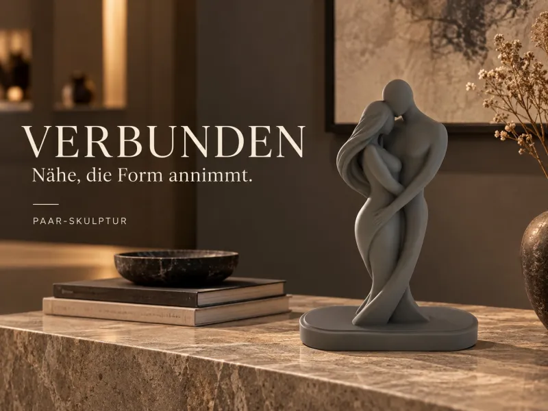 Verbunden – Abstrakte Paar-Skulptur