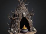 FREE goblin shaman hut game rpg-0