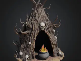 FREE goblin shaman hut game rpg