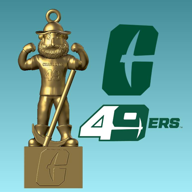 NCAA - Necklaces CHARLOTTE 49ERS- Hanging Figurine