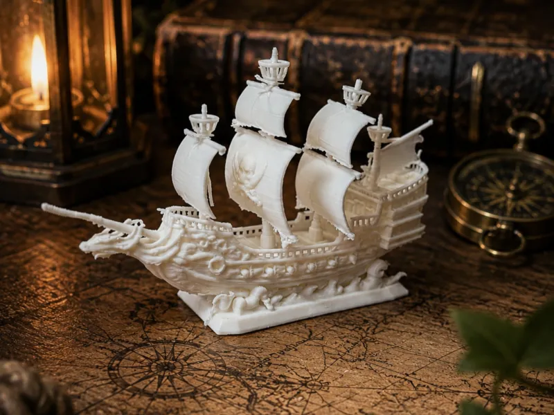 Majestic Sailing Ship-Fantasy Pirate Ship