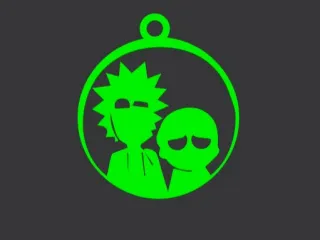 RICK AND MORTY KEYCHAIN