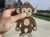 Flexible monkey toy multicolor-0