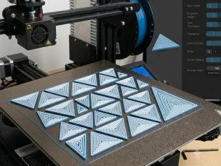 Bidirectional Telescoping Triangle Fidget