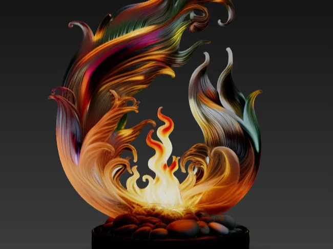 fire sculpture