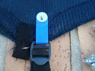 Shade cloth clamp - Ladder-Lock Strap Compatible (20×55 mm)