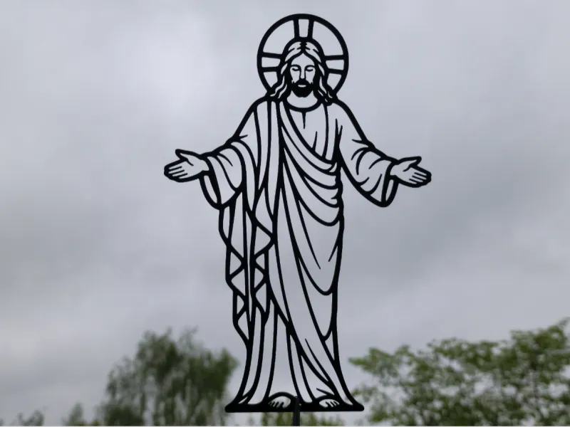 Jezus Christus Zegenende 2D Muurkunst
