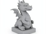 Cute dragon statue-0