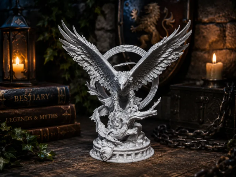Majestic Eagle Statue -Fantasy Eagle Sculpture
