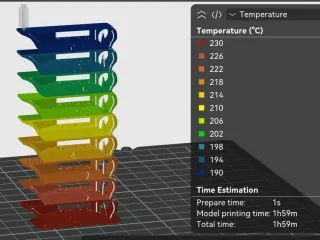 Nozzle temperature test