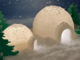 Igloo Night Light - Semi-Low Poly