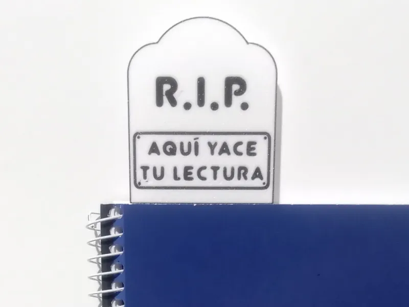 Marcapáginas de Lápida / Tombstone Bookmark