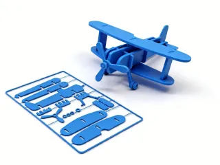 Assembly Toy Airplane Card