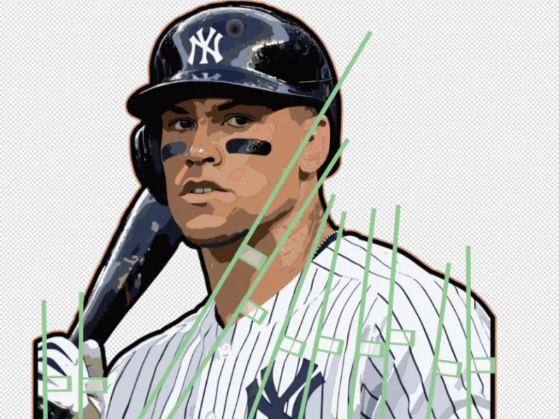 Aaron judge flexi keychain fidget