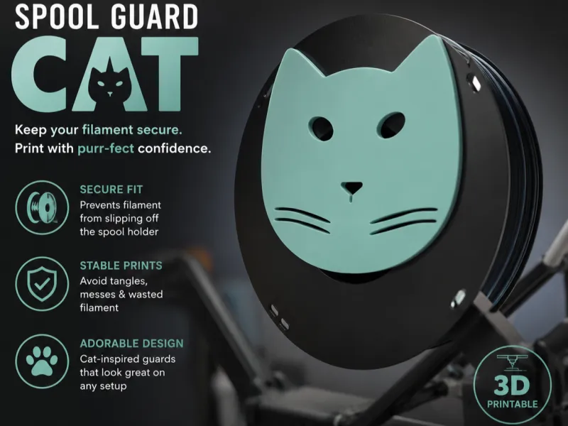 S3D Spool Holder Guard Cat edition