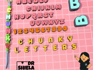 CHUNKY LETTERS AND NUMBERS