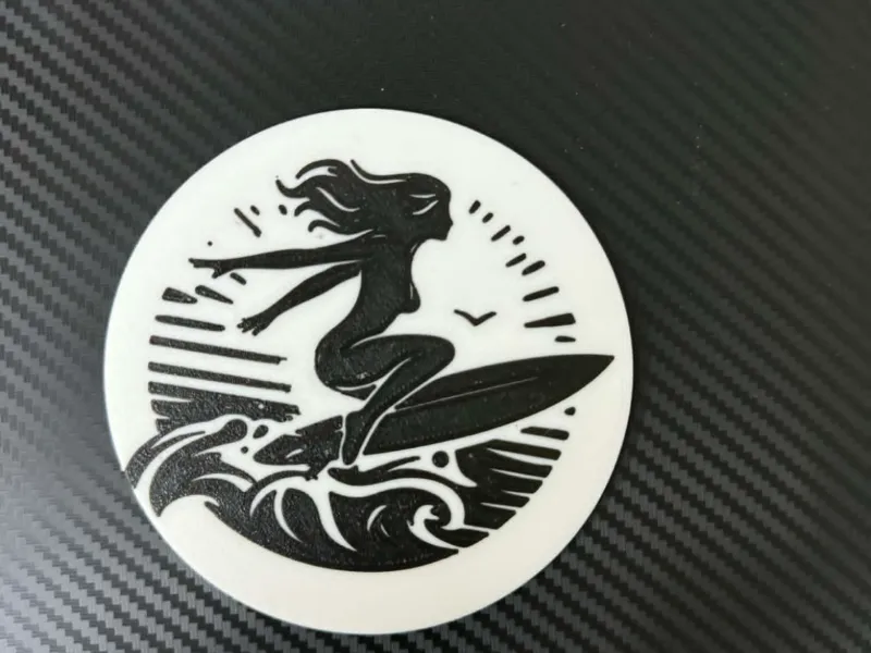 Surfing Coaster with holder