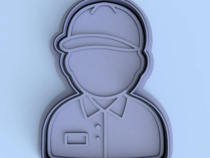 Delivery Driver Cutter & stamp - repartidor, trabajador