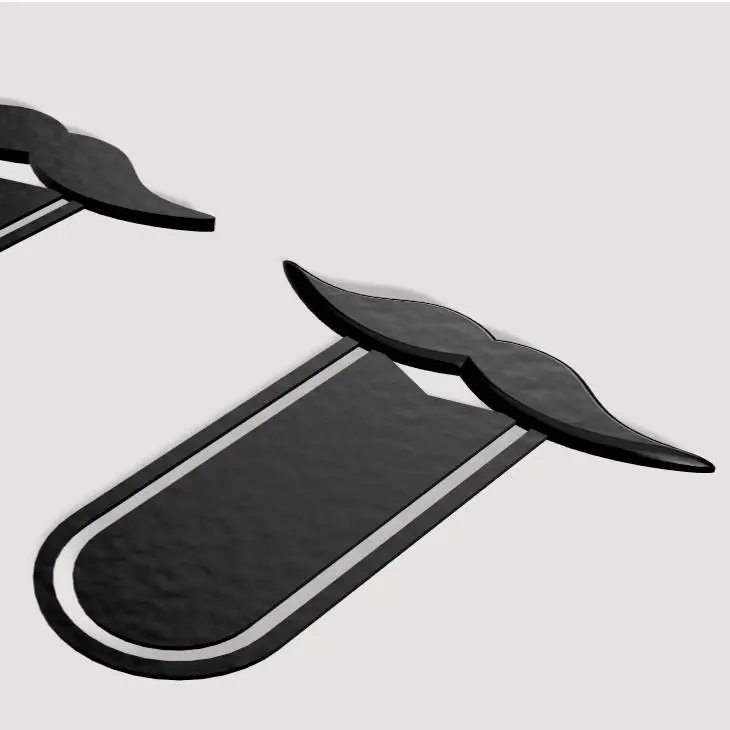 Mustache bookmark