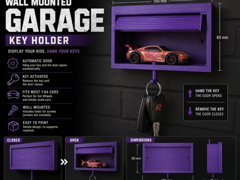 porta-chaves garagem Hot Wheels