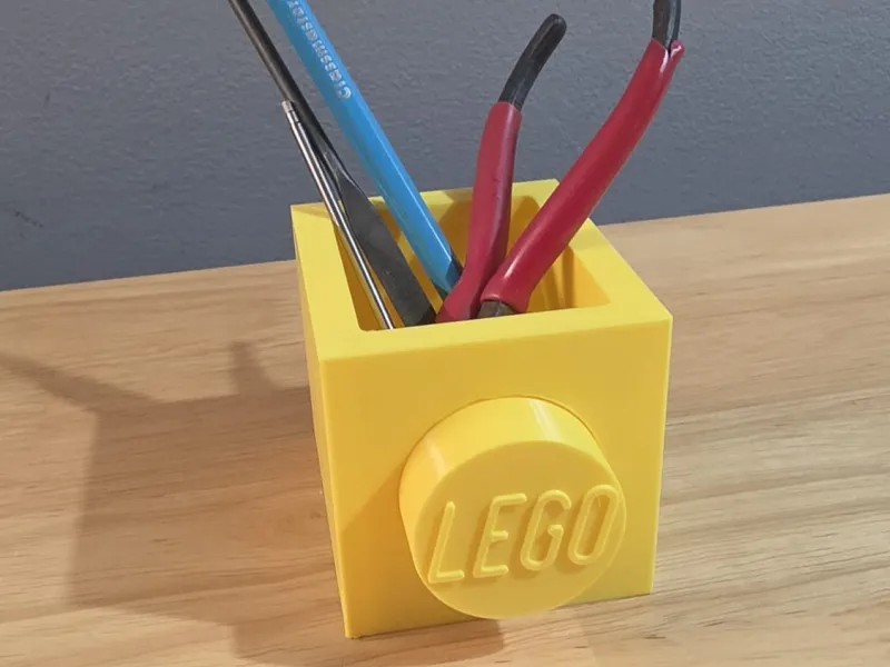 LEGO Pot - Scaled 1x1 for LEGO Flowers - 780% Scale Brick