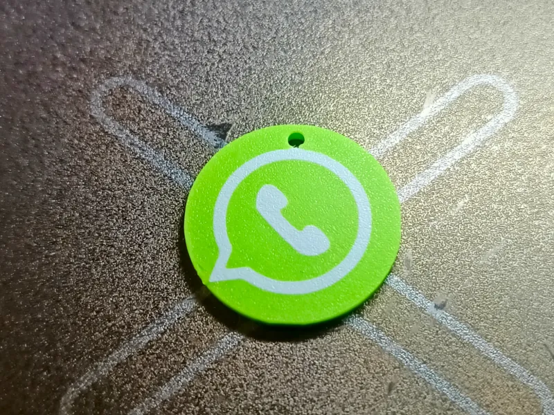 WhatsApp 3B 钥匙扣