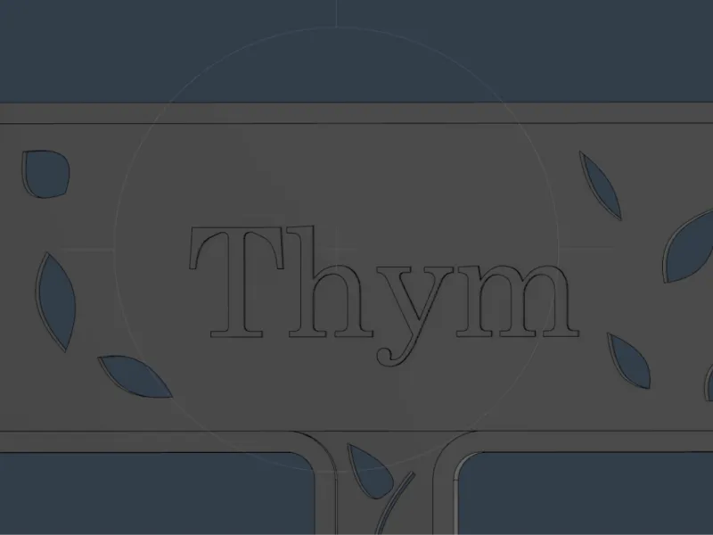 etiquette jardin thym
