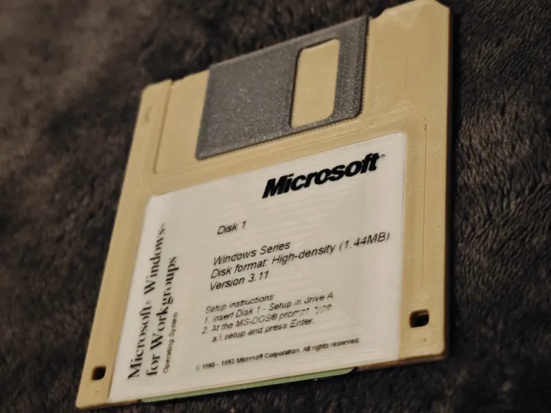 Floppy disk card sleeve