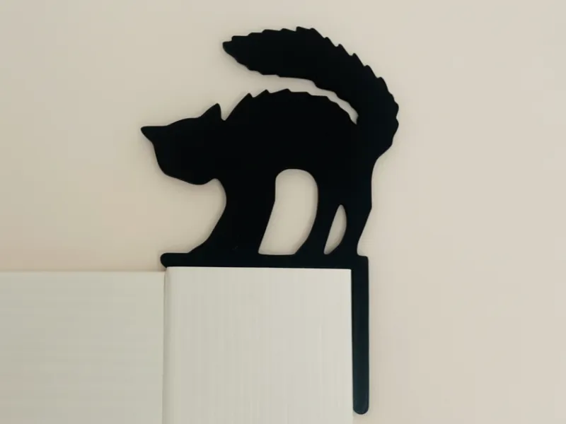 Scared Cat Door/Frame Topper Decoration