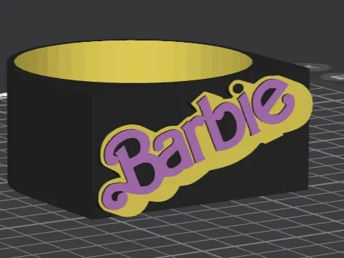 Mrs Myers Soap Holder with Barbie Logo