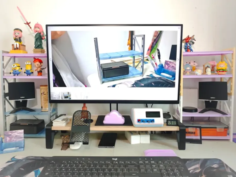 Mini Prateleira de Armazenamento Vertical para Mesa