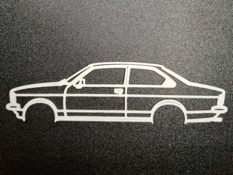 Opel Kadett C 1978 Limousine Silhouette 2D